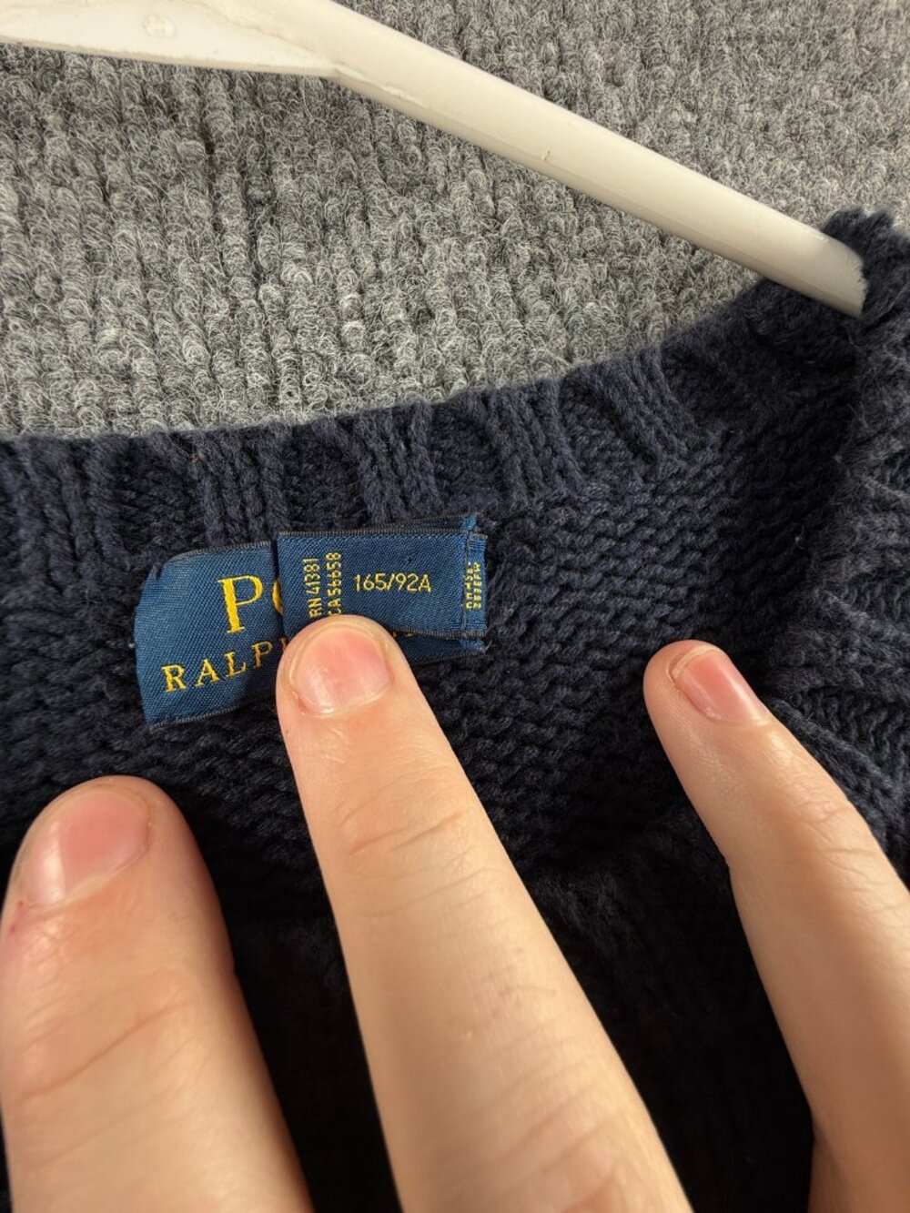 Polo Ralph Lauren USA Flag Pullover Medium Cotton Women Graphic Sweater Blue - Picture 15 of 16